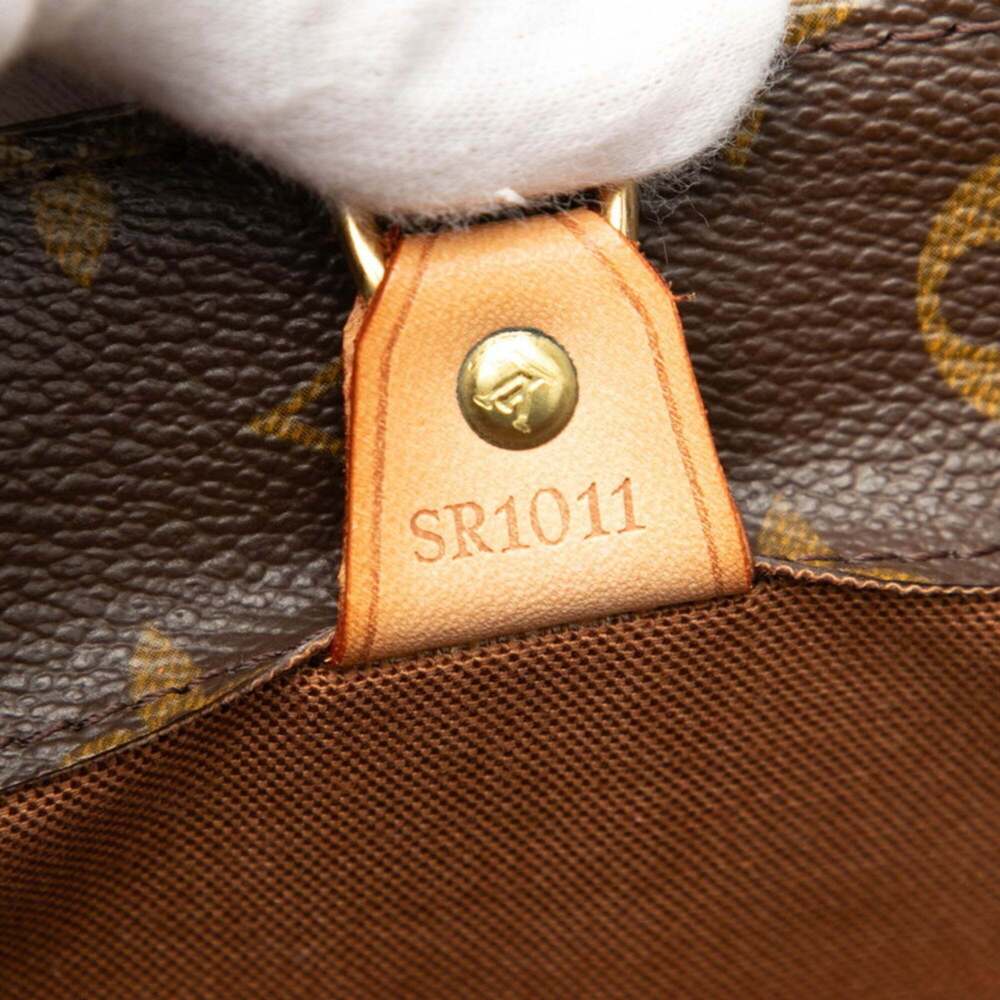 LOUIS VUITTON Authentic Brown Monogram Leather Tote Bag - Picture 6 of 6